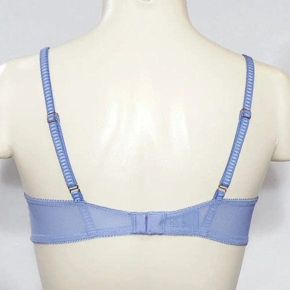 32DD Soma Breathtaking Unlined Plunge Underwire Bra Stone Blue NWT - Picture 3 of 4
